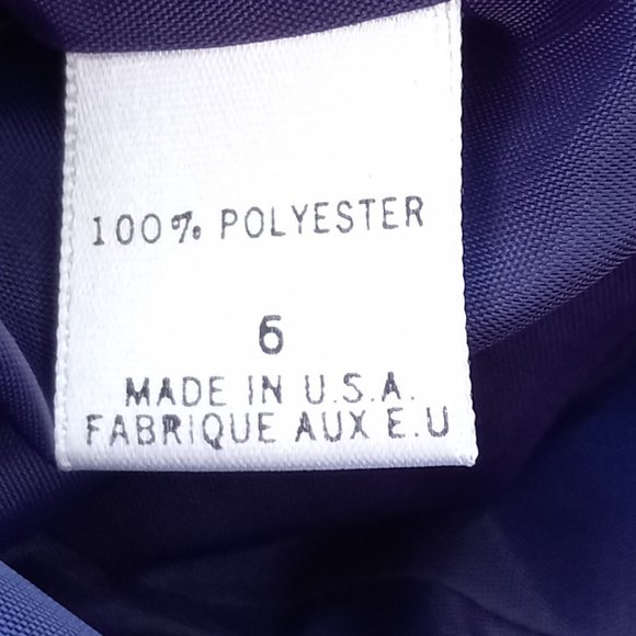 TAHARI Purple Button Down Career Jacket Blazer Sz 6 - Picture 9 of 9